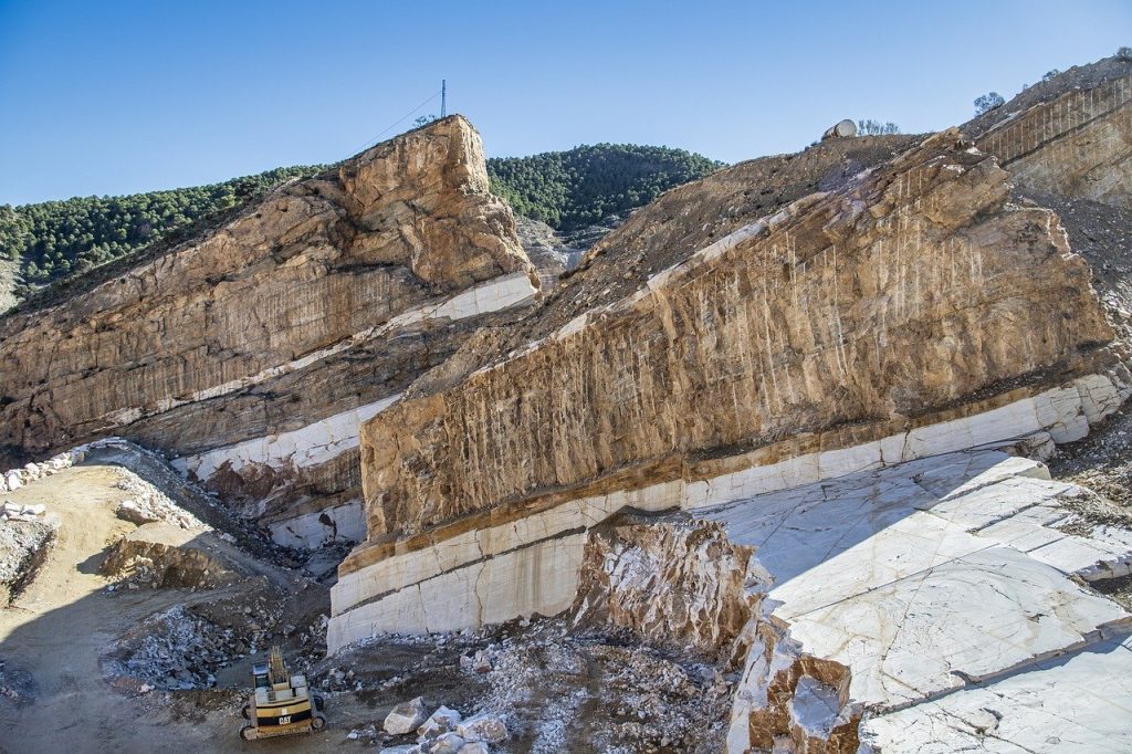 marble quarries, macael, geology